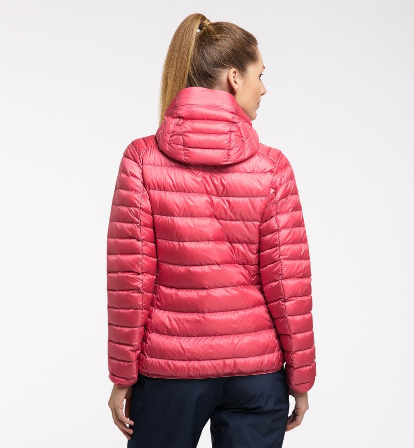Haglöfs Womens Roc Down Jacket Pink New Zealand 76894RHFQ